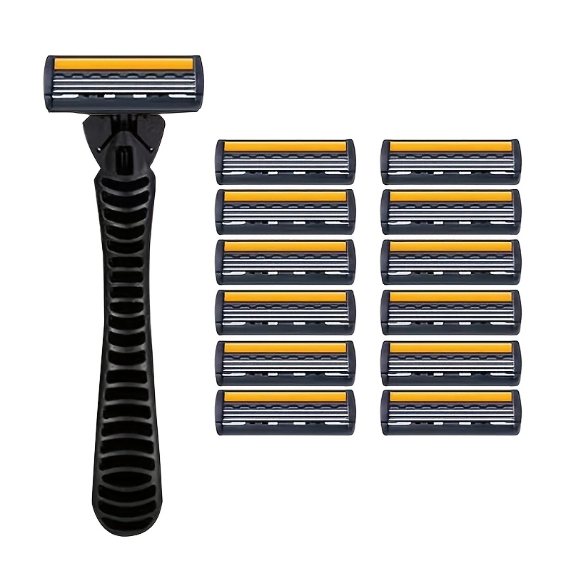 TEMU Safety Razors, Manual Shaving Razors, 3-layres Blade Razors, Replacement , Hair Care Tools, Traditional Safety Razors For Smooth Shaving Travel