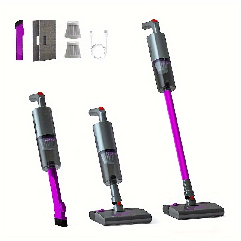 

Handheld Cordless Vacuum Cleaner, Lightweight Stick With Powerful Suction, Detachable Battery Mop Vacuum Cleaner For Home Hard Floor Carpet Pet Hair