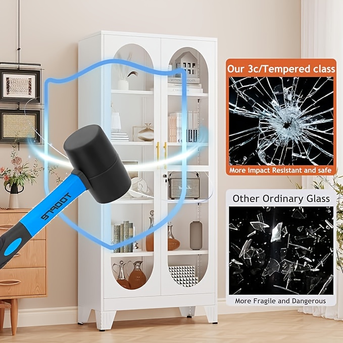 Metal Glass Display Cabinet - image 1