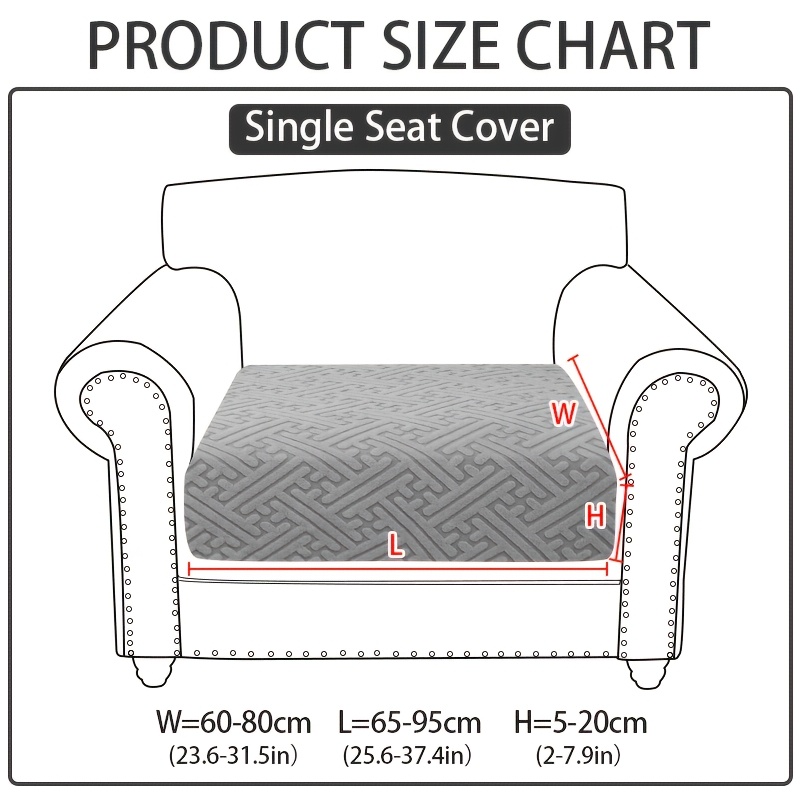 TEMU 1pc Elastic Sofa Cover, Suitable For , Universal Anti Cat Scratch, Machine Washable, Simple And Comfortable - Yunxiang
