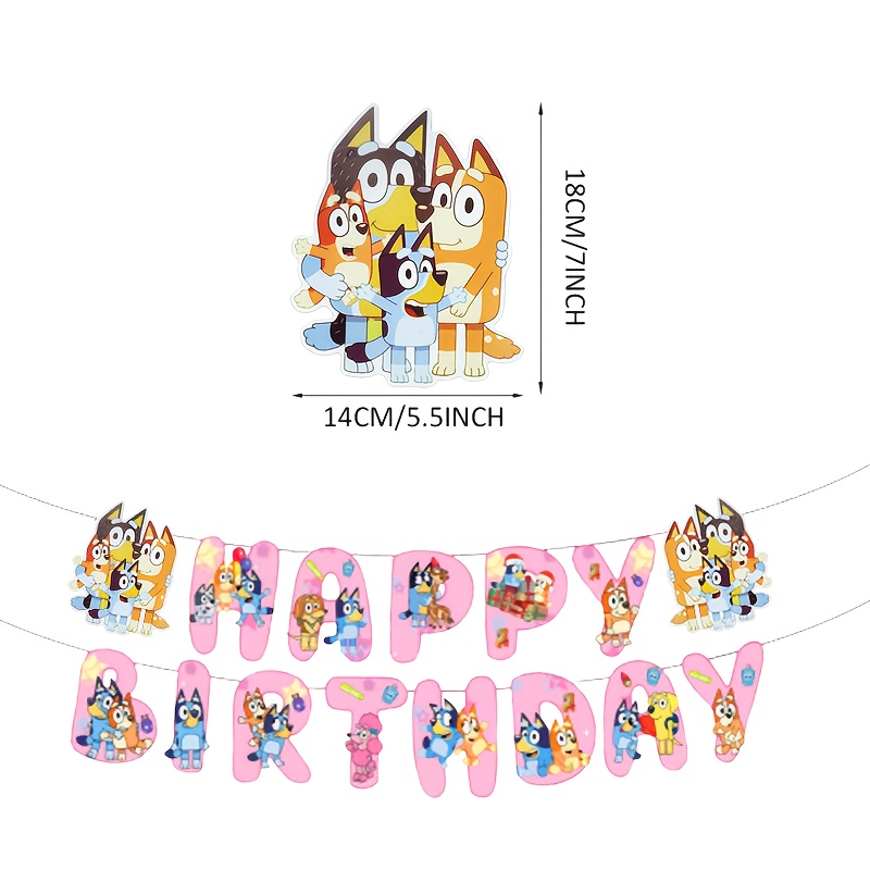 Image of Party Banner, Pink Themed Birthday Festival Party Decoration Banner