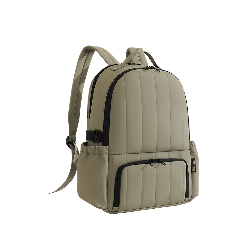 TEMU Unisex Large Capacity Double-layer Lunch Backpack, 15.6-inch Laptop Travel Bag With Insulated Lunch Compartment, Neutral Daily Commuting Bag,