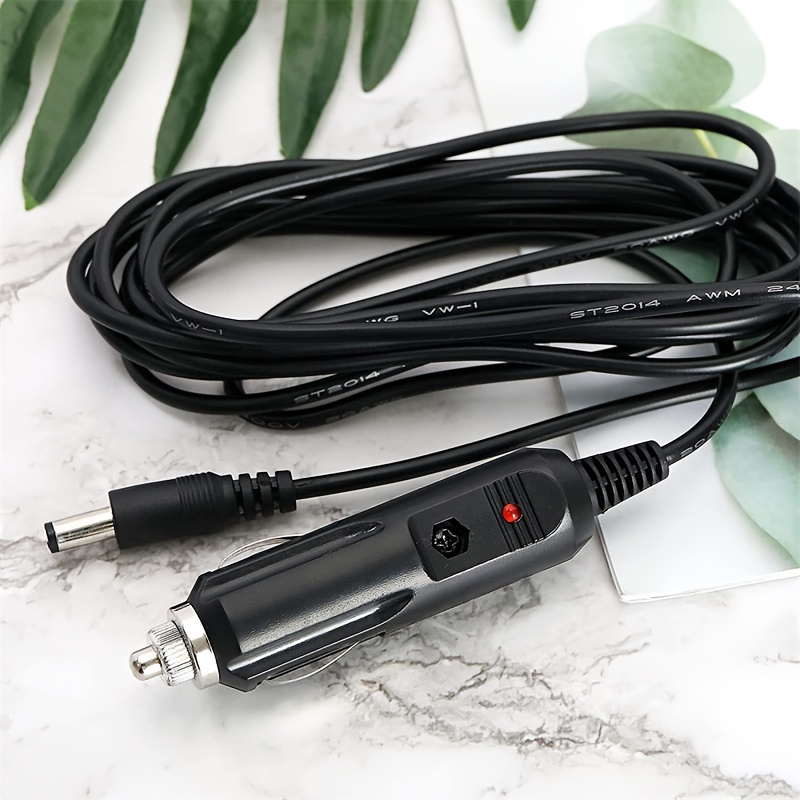 1/2 pièces Câble Allume-Cigare Voiture Cordon d'Alimentation pour Lavage de Voiture Interrupteur Allume-Cigare DC Extension Câble – Image 7