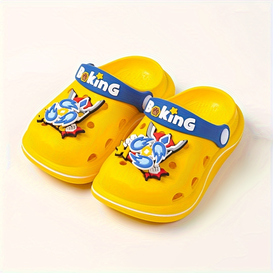 Boys Kids Slippers Hole Shoes Boys Girls Soft Sole - Temu Australia