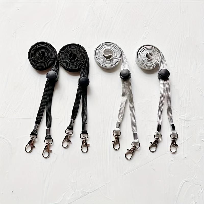 TEMU 4pcs Adjustable Glove Lanyards For Adults And Students - Anti-loss Strap With Secure Connection