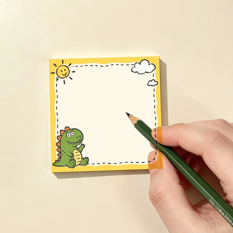 Cute Dinosaur Memo Pad for Notes & Lists