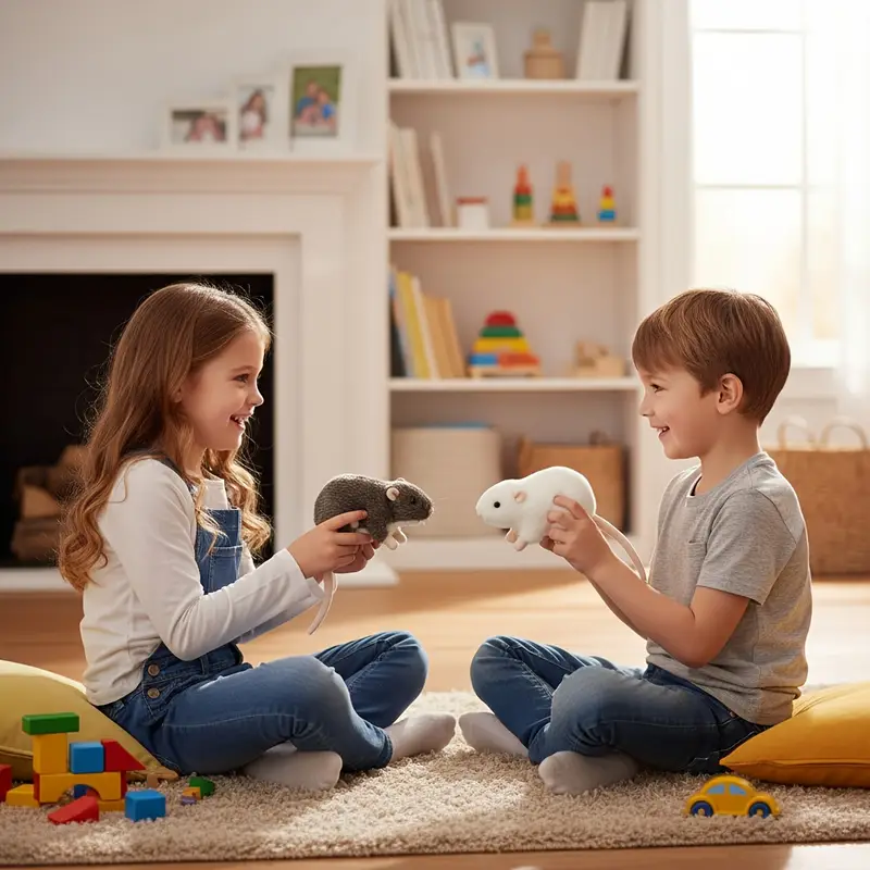 Ratón de peluche realista, un regalo para niños, un juguete para gatos, animal de peluche realista Ratón de peluche realista, un regalo para niños, un juguete para gatos, animal de peluche realista