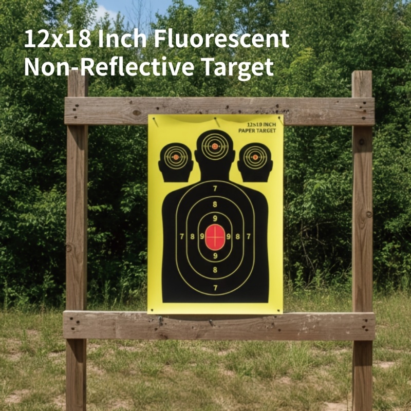 8pcs Human-Shaped Scoring Target Paper for Shooting Practice