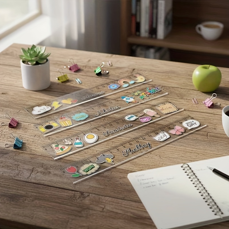 Personalized Custom Name Transparent Ruler
