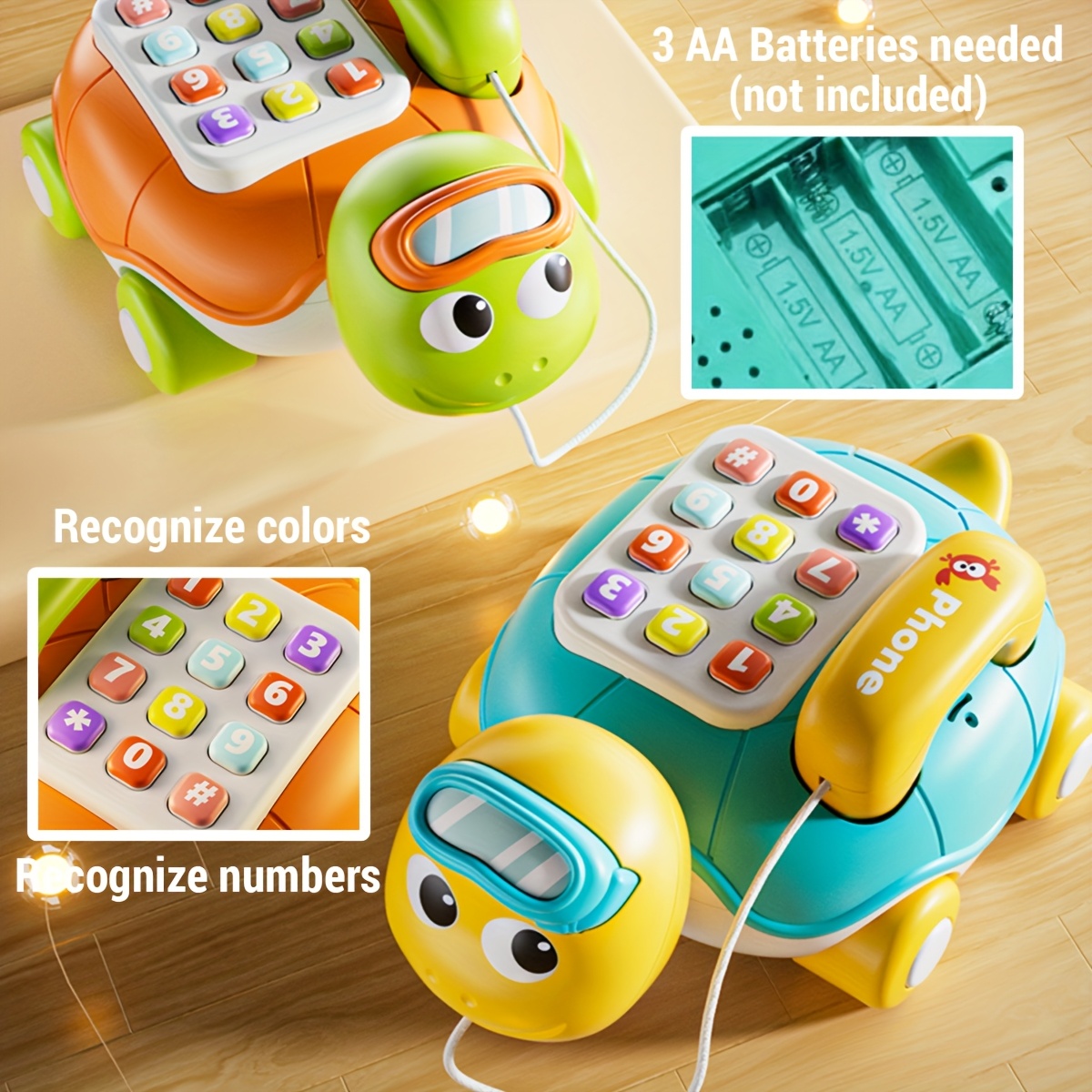 Baby Multifunctional Toy Music Turtle Telephone