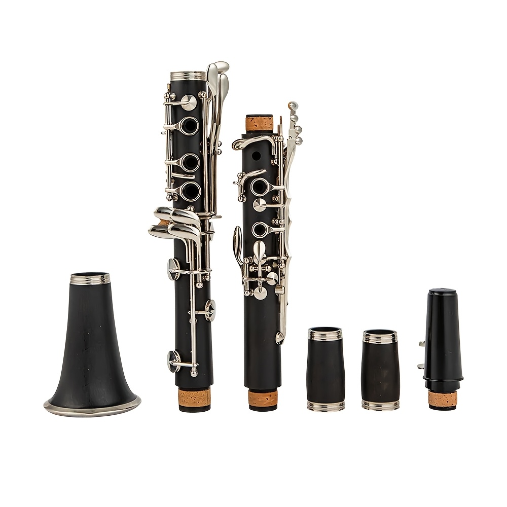 clarinet 17 key black clarinet bb popular music   plated keys double adjustment tube configuration beautiful tone clarinet instrument for beginners and professionals   with a full set of additions