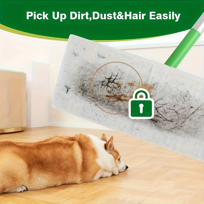 100 Disposable Dust Removal Cloths for Household Use, Electrostatic Mop for Cleaning Floor Tiles And Surfaces