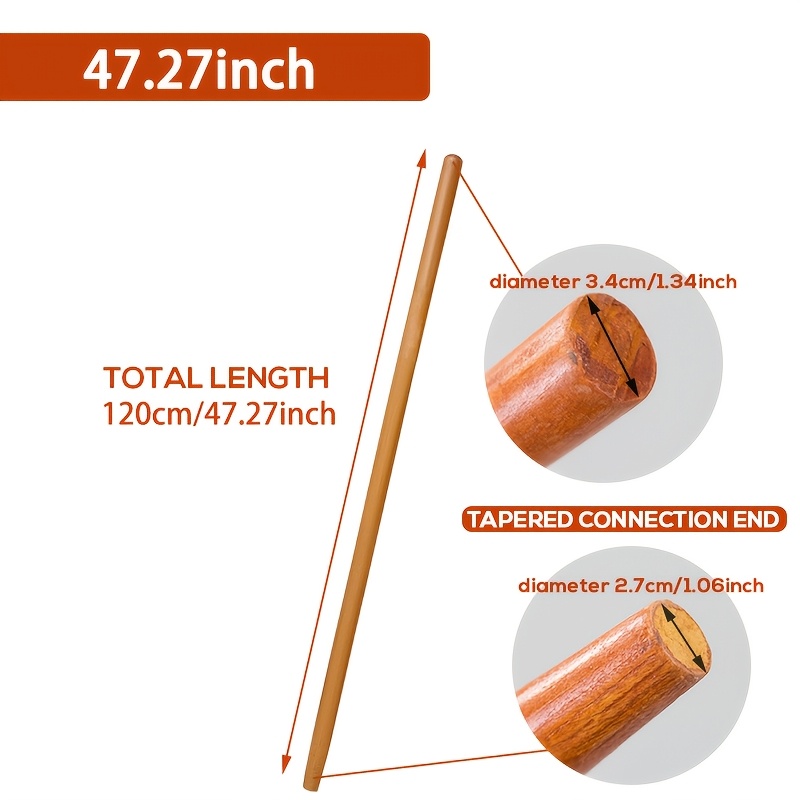 Temu – TEMU 1pc. 55inch/47inch Wooden Long Handle For Tools; Suitable For Gardening And Yard Tools