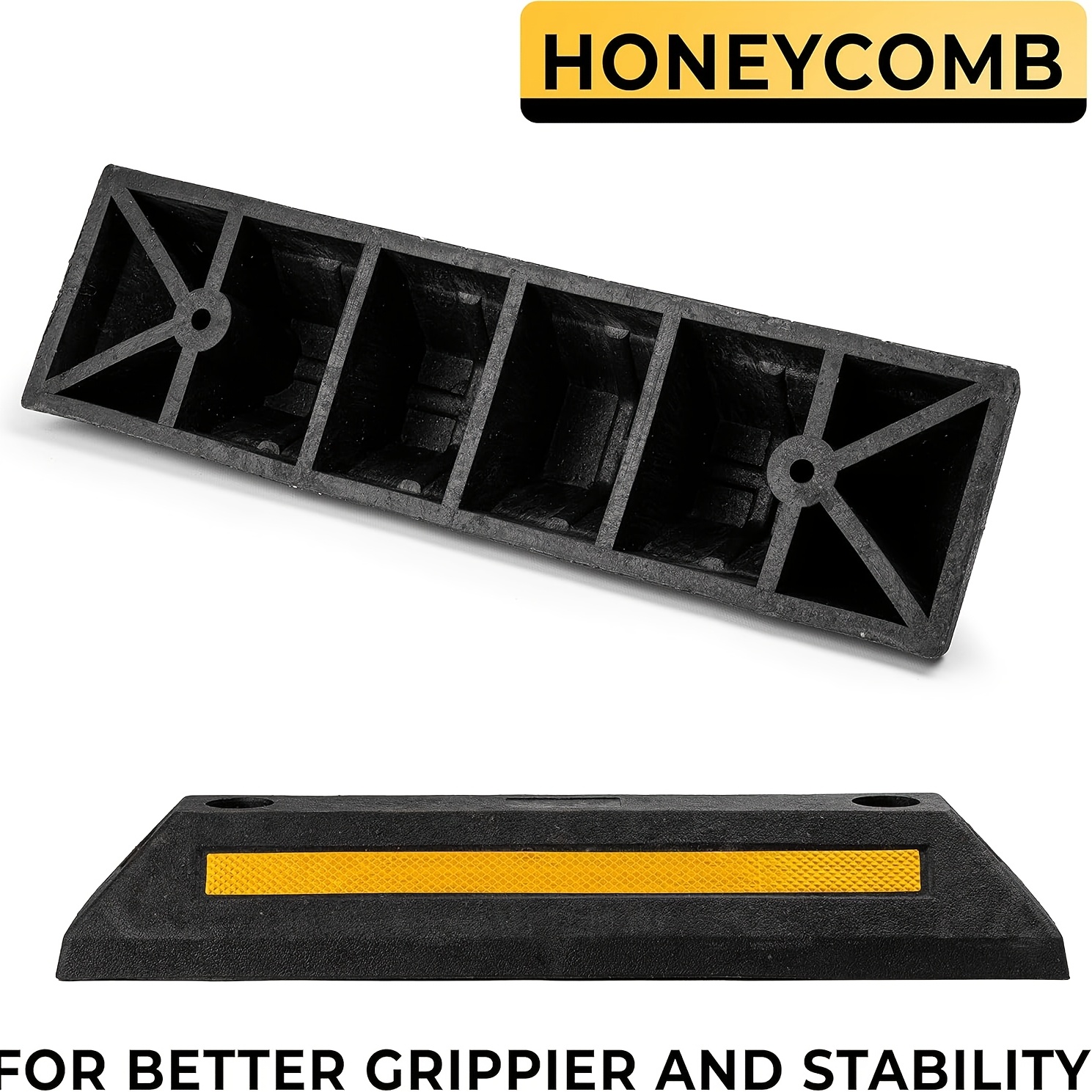 2/4pcs Heavy Duty Rubber Parking Guide