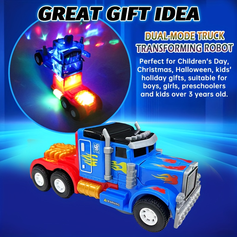 stunt truck electric toy with lights music automatic obstacle avoidance 36v battery powered abs material christmas halloween robot toy design durable construction Product details 4