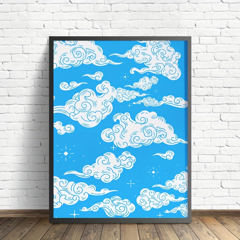 Unframed Canvas Wall Art Clouds In Sky Poster Painting - Temu New Zealand