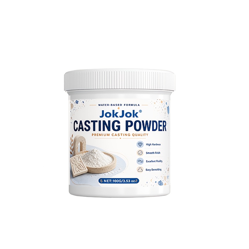 TEMU 100g Gypsum Casting Powder, Fast Cured Casting Powders For Beginners, 20- De-mold, Natural Mineral Casting Powder, Non-toxic For Diy Home Art.