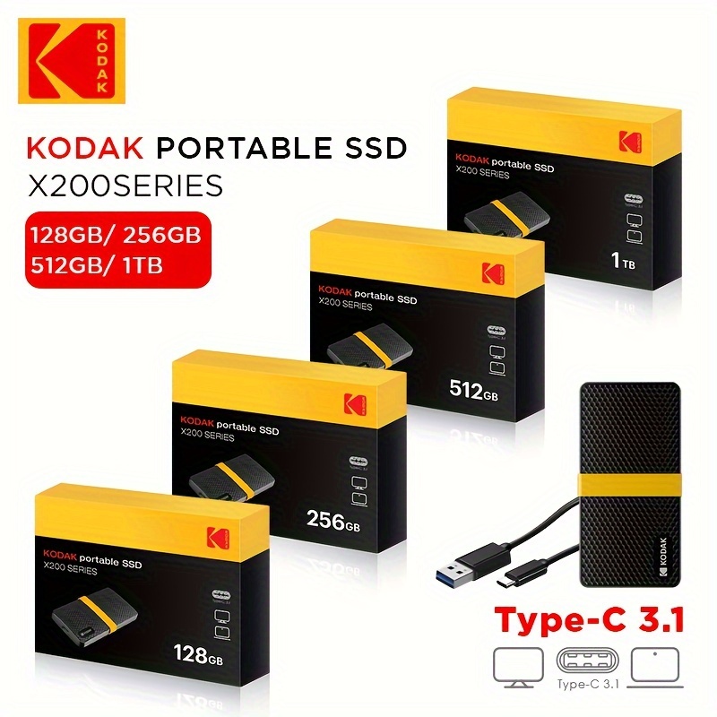 Kodak Internal SSD 128GB 256GB 512GBセット｜Kodak X130 PRO SSD