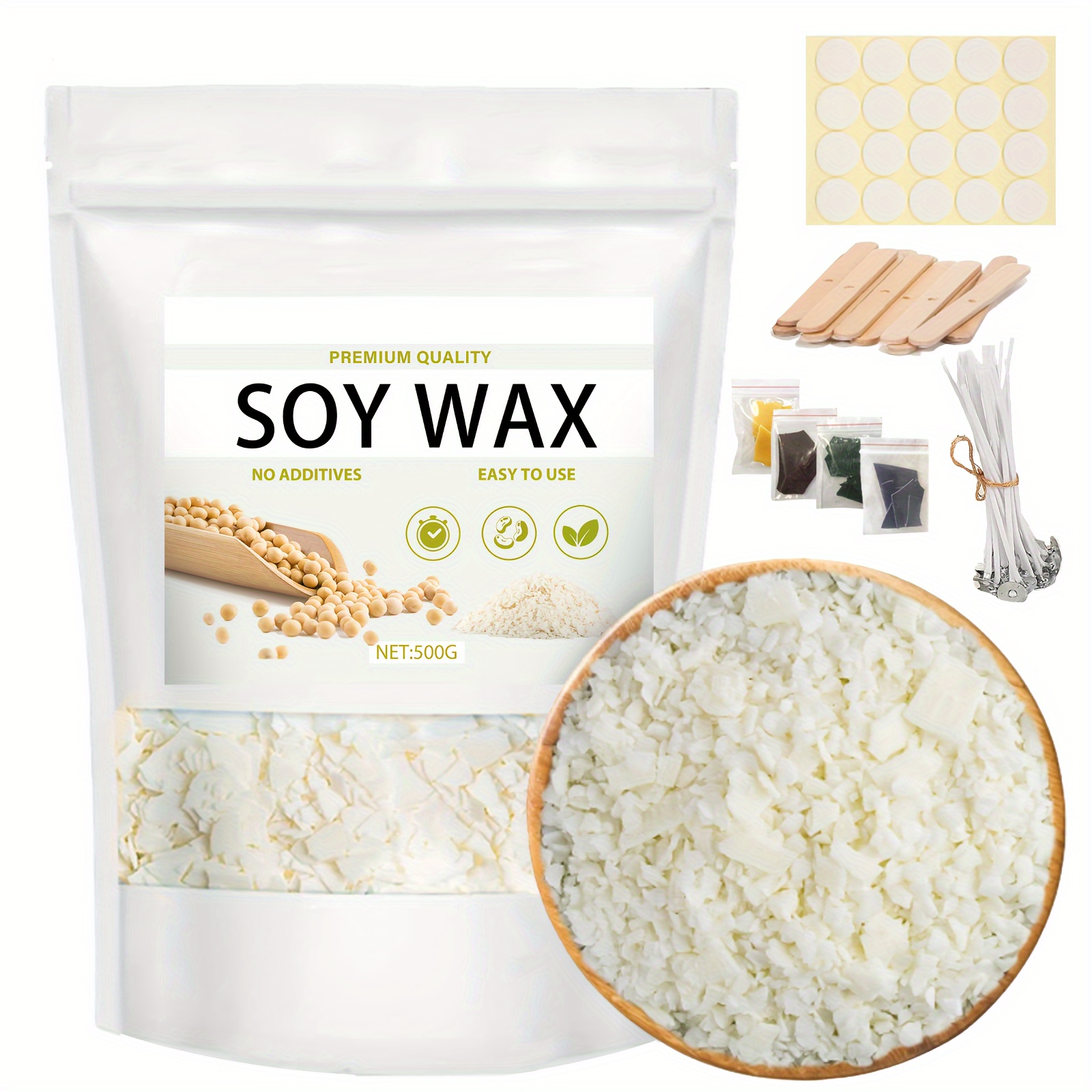 

Soy Wax For Making, 500g/1000g, , No Additives, , Soy Wax Sheets, Art & Supplies