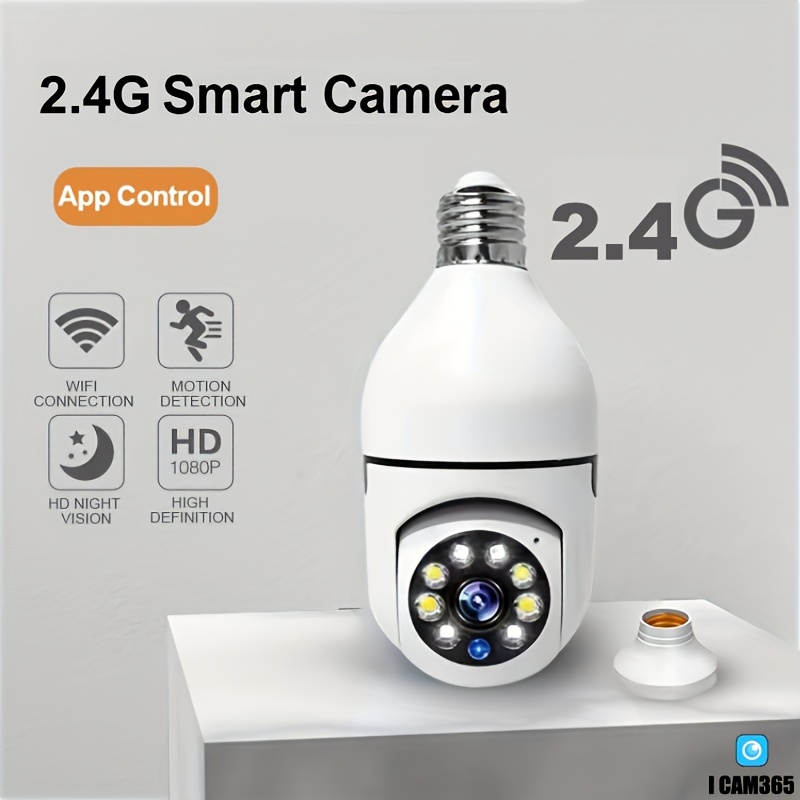 Foco Cámara Wifi de Seguridad 1080P 360° – Smart Home