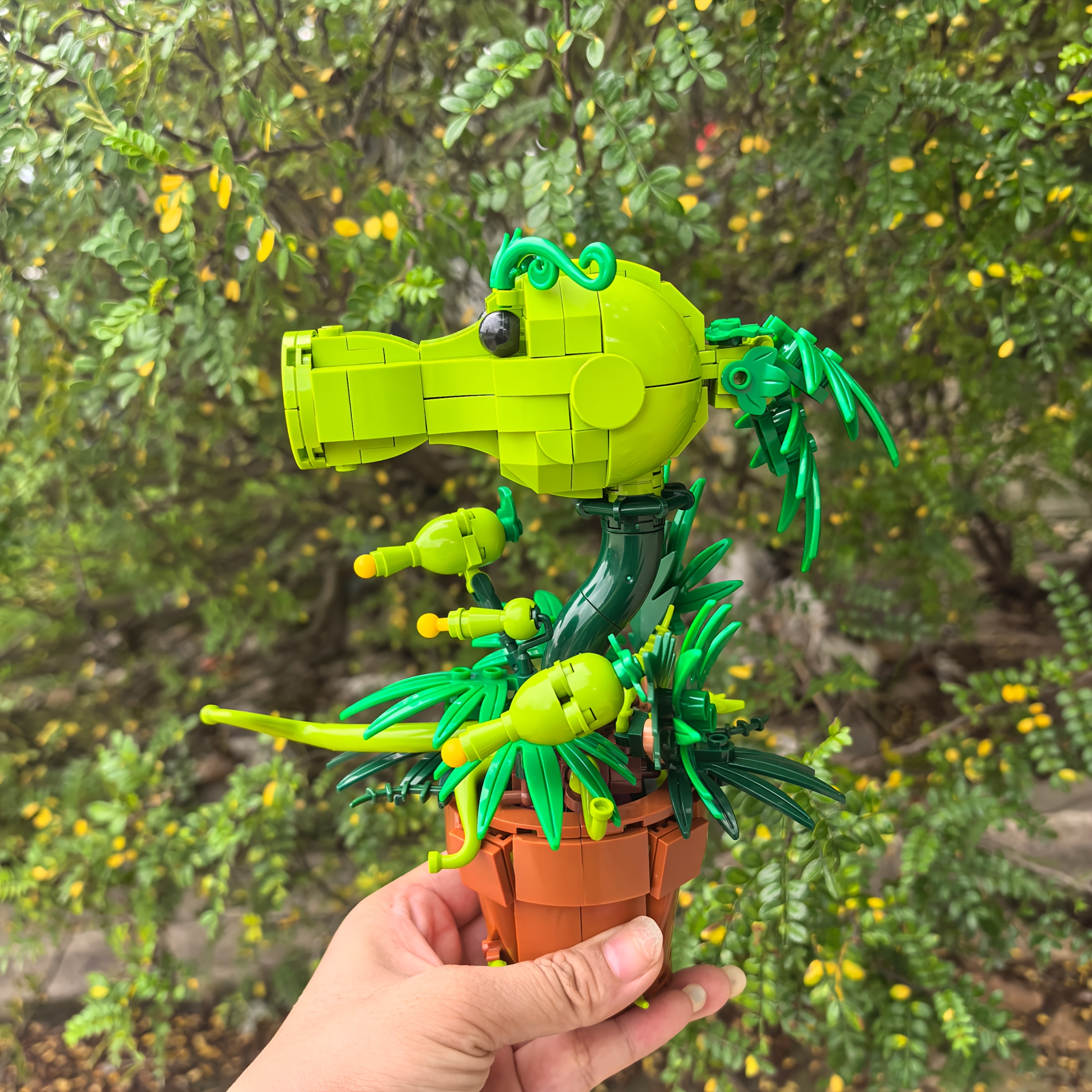 Creative Plant Shaped Building Blocks Ornaments