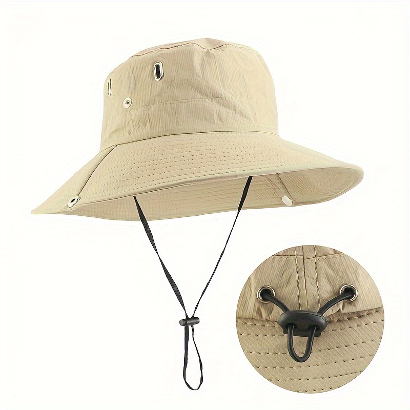 Outdoor Waterproof Bucket Hat Wide Brim Sun Protection - Temu