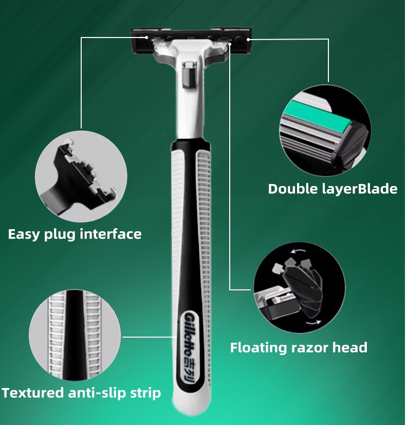 Бръснач Gillette с една дръжка и девет ножчета