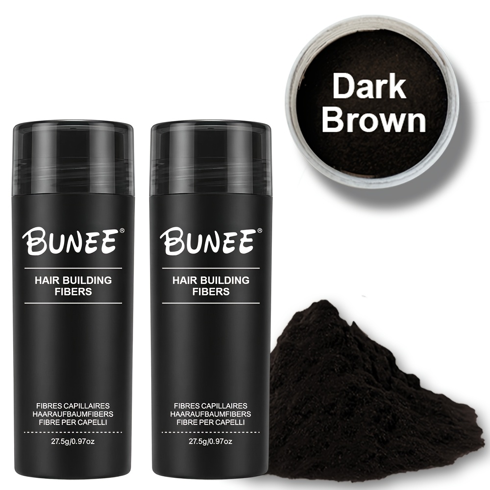 Image of Hair Fiber Powder 27.5g*2pcs Hairline Powder Covering Hair Seam Powder Filling Hairline And Hair Seam Suitable For Men And Women With Thinning Hair