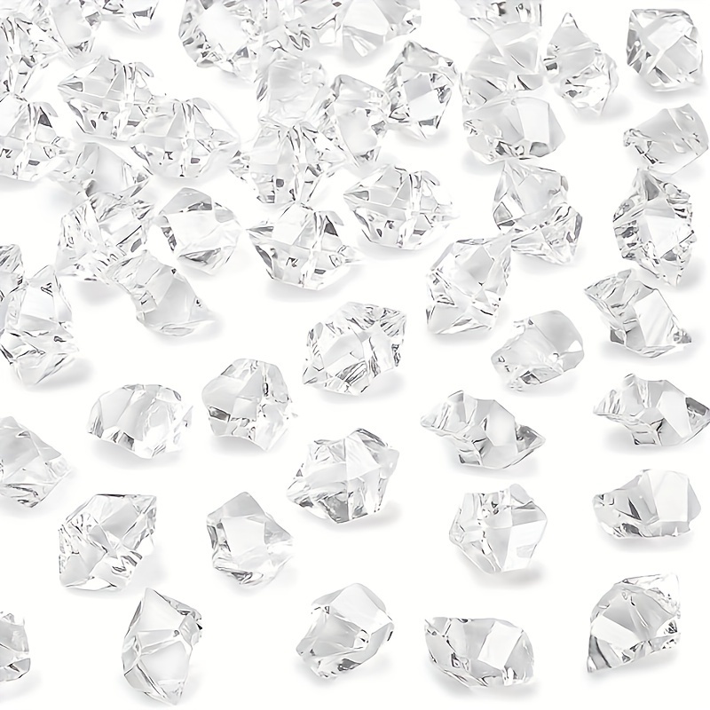 

400pcs Diamond - Clear Ice For Vase , , Table Decoration, Diy Crafts