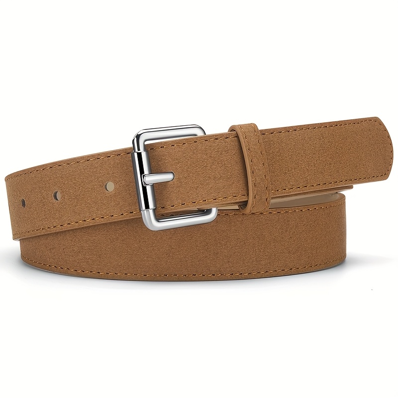 Chic 1-Pack Women's PU Belt, Simple Reverse Suede