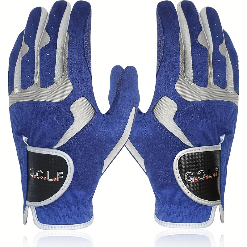 

Golf Anti-slip Gloves For Men, And Comfortable, Breathable, For Driving And Outdoor Sports, Blue, Gloves
