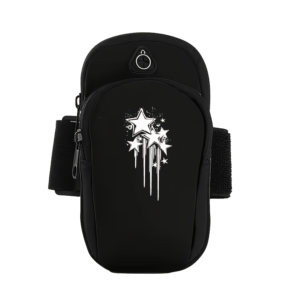 TEMU Phone Armband - 1pc Multifunctional Phone Armband, Outdoor Arm Bag, Phone Pouch, Unisex Running Armbag, Storage Bag