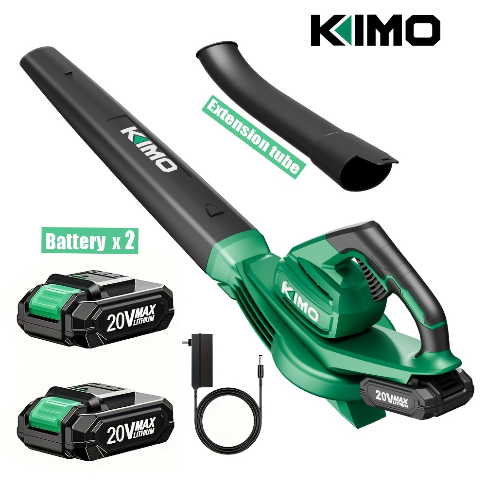 

Kimo 20v Cordless Leaf Blower - Powerful, Battery-powered For Lawn & , Includes High-capacity Battery & Charger, Perfect Winter Gift