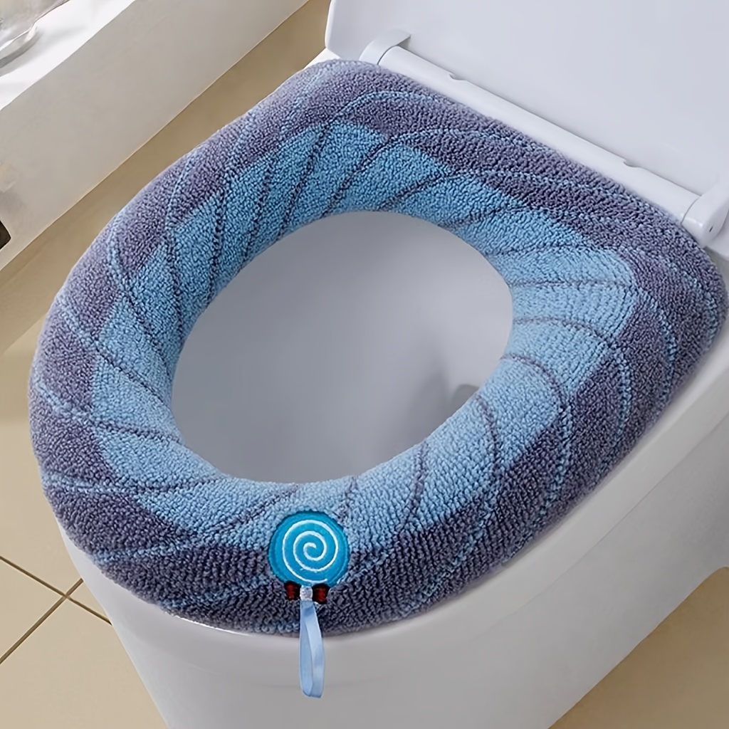 Weicher Toilettensitzbezug – Waschbarer WC-Überzug, Modern, Passt Auf Runde Sitze