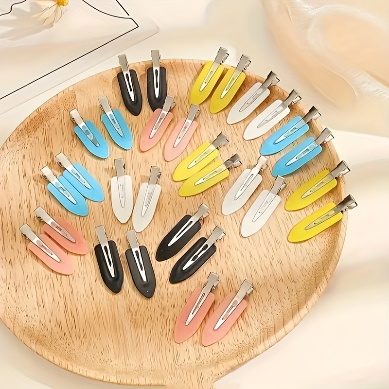 

8pcs Basic Seamless Hair Claw Clips, Hair Clips, Curly Clips, Suitable For Hair Decoration Making