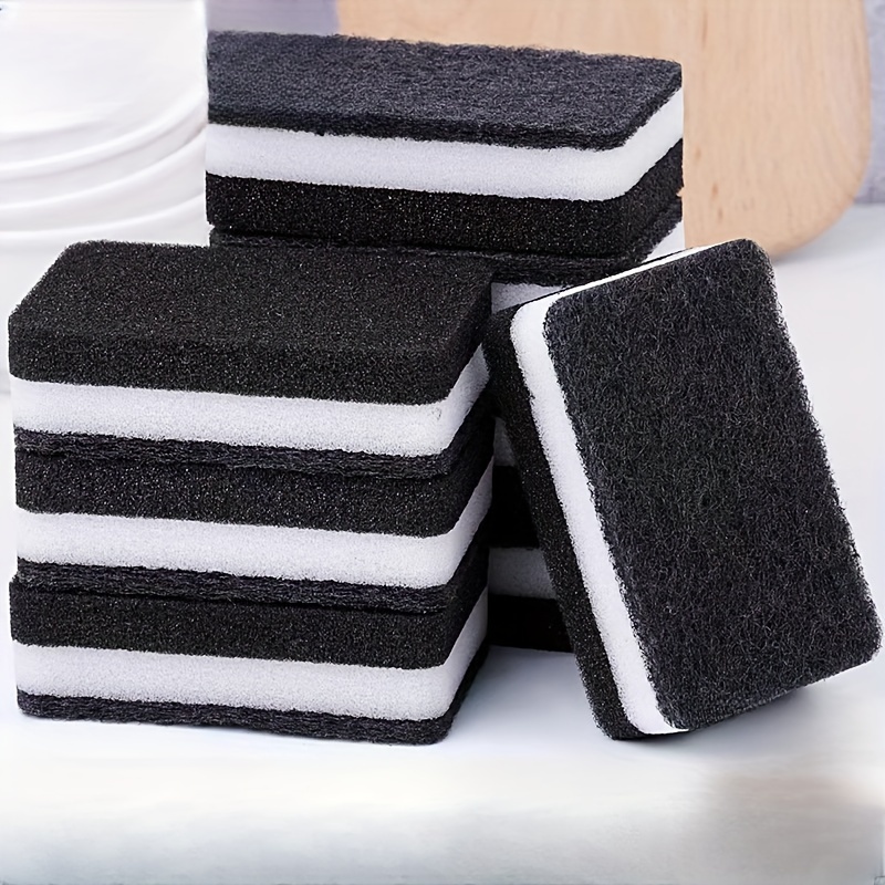 

Double-sided Non-scratch Kitchen Sponges - 10/5pcs For Dishwashing & Pot Scrubbing, Home And Commercial Use