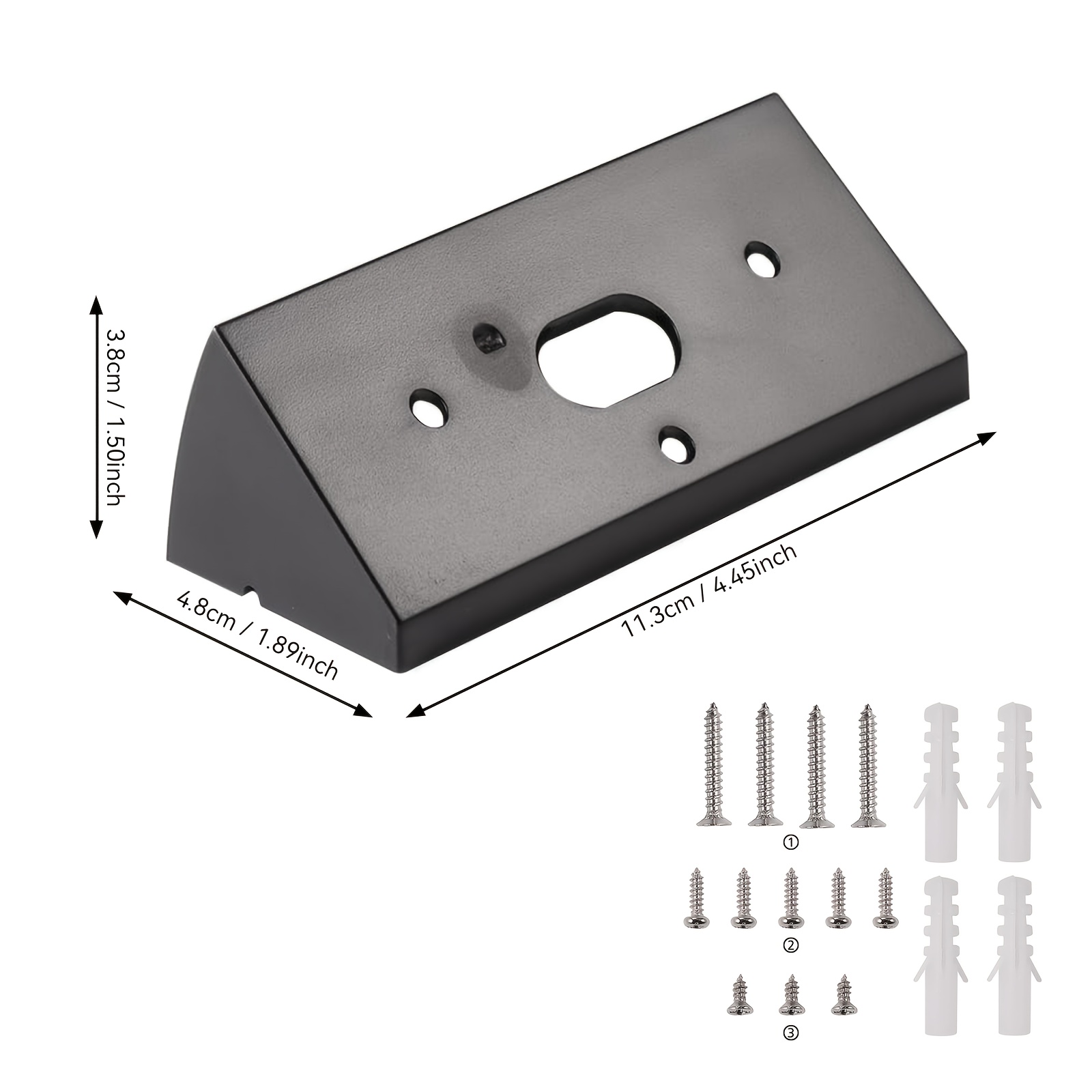 Ring Doorbell Mount Bracket with Adjustable Angle, 20/30/40/50 Degree Wedge Kit