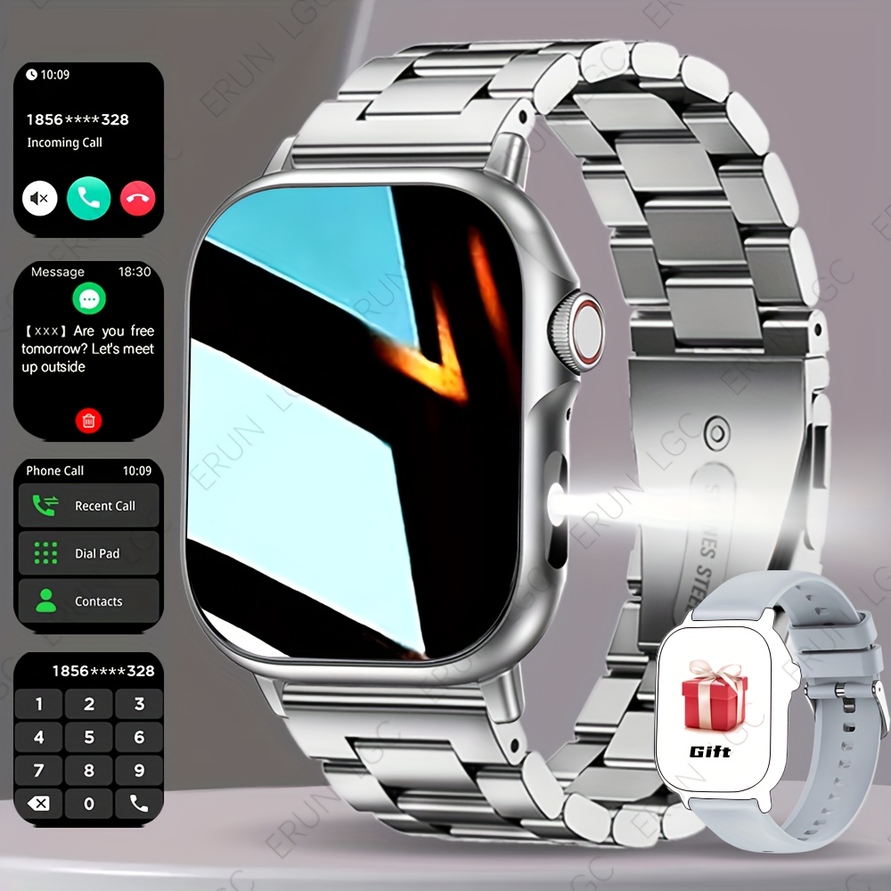 Latest Smartwatch High-end Featuring a 1.83-inch Touchscreen, Stylish Strap, Call/Message Reminders, Alarm Clock, Multiple Sports Modes, Camera Control