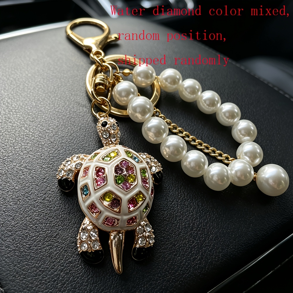 TEMU Llavero de metálica bonita, 1 pieza - Colgador de llaves de coche, accesorio para bolso de mujer, regalo de
