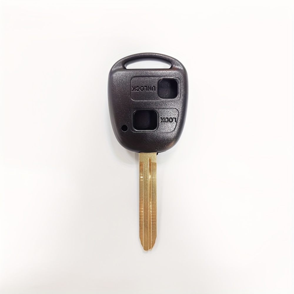 For Compatible 2-button Remote Key Fob With Case, Plastic For Corolla, Rav4, , Yaris - Replacement Key Shell Accessory
