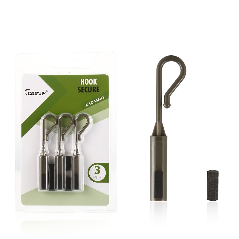 TEMU Coonor 3pcs Set Fishing Rod Holder Hooks Made Of Pp Material, Featuring Eva Foam Lining - High-strength Pp And Eva Hook Racks, Suitable For Carp