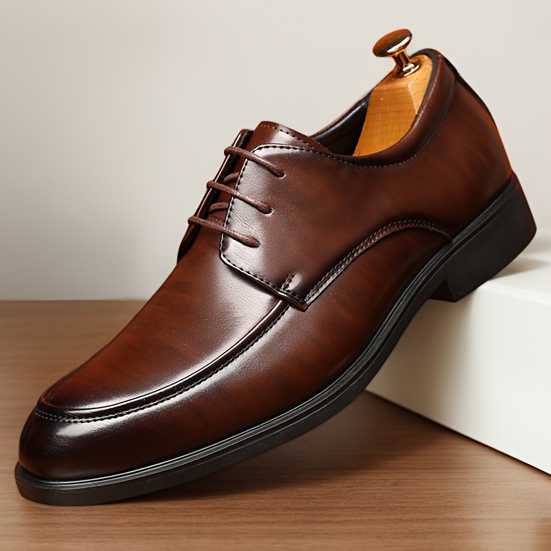 Men's Casual Business Shoes. Are Slip - Lace - Up Shoes For Business And Office Use, Formal Shoes With Rubber Soles, Suitable For Office And Professional Wear. Model Number 23679