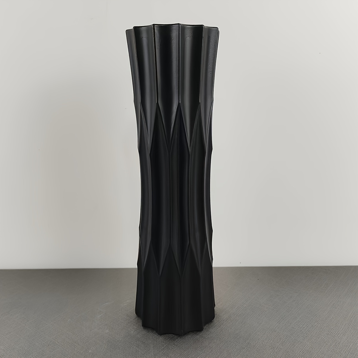 Image of 1pc Minimalist Large Floor Vase Artificial Flowers Living Room Arrangement Potted Dried Flowers Floor Straight Cylinder Vase Decoration Ornaments