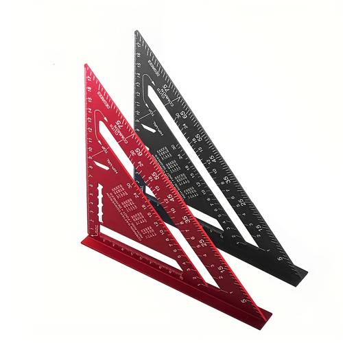 45 90 ruler right angle ruler inch metric board precision woodworking measuring tool with angle finder and metric scale durable metal structure rust and break resistant non rechargeable