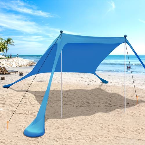 beach tent large up beach tent sun shelter lightweight portable canopy for 4 6 adults for camping fishing picnics backyard outdoor shelter beach sun protection square beach tent easy setup tent