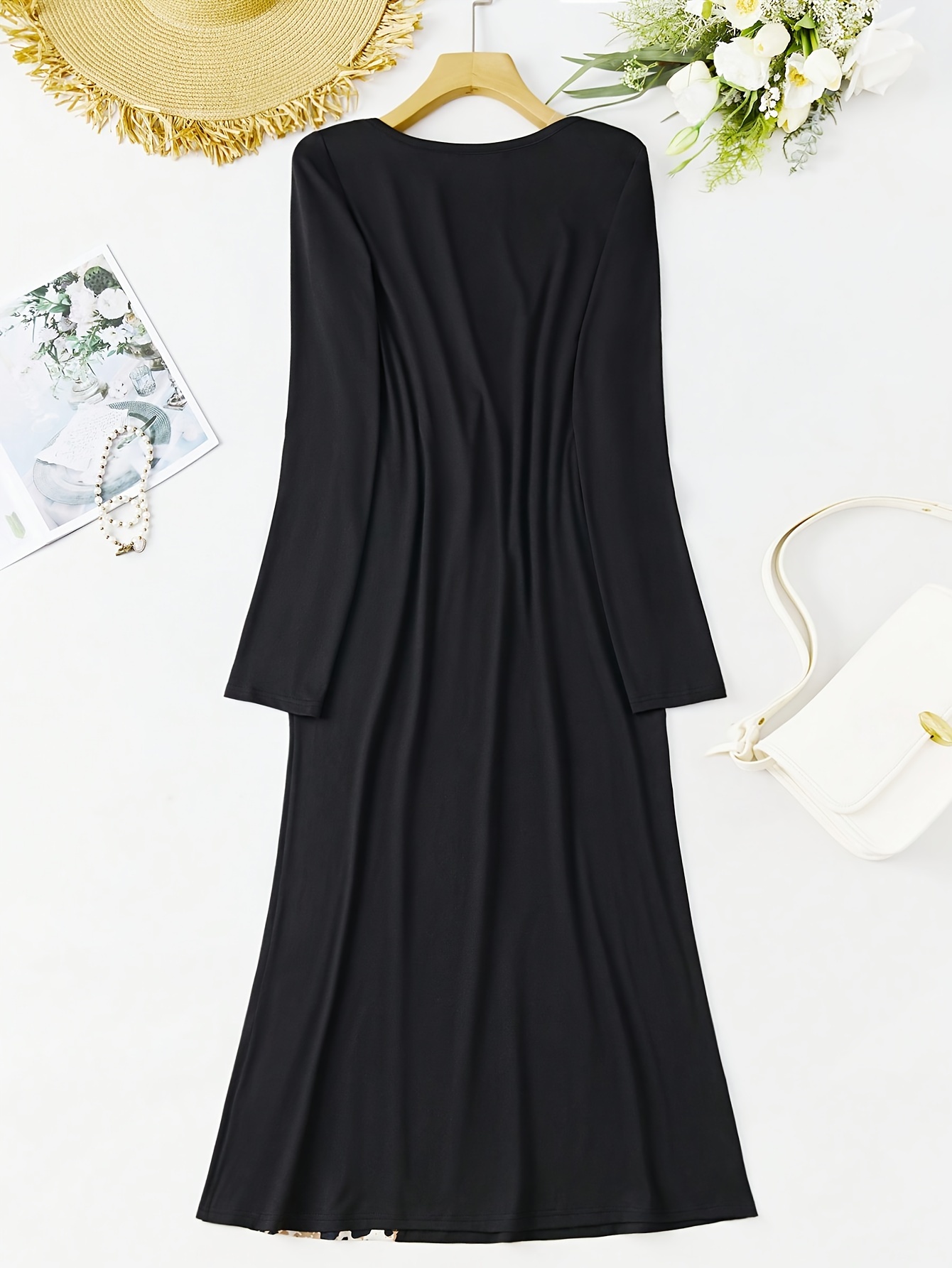 Halter Leopard Embellished Long Dress