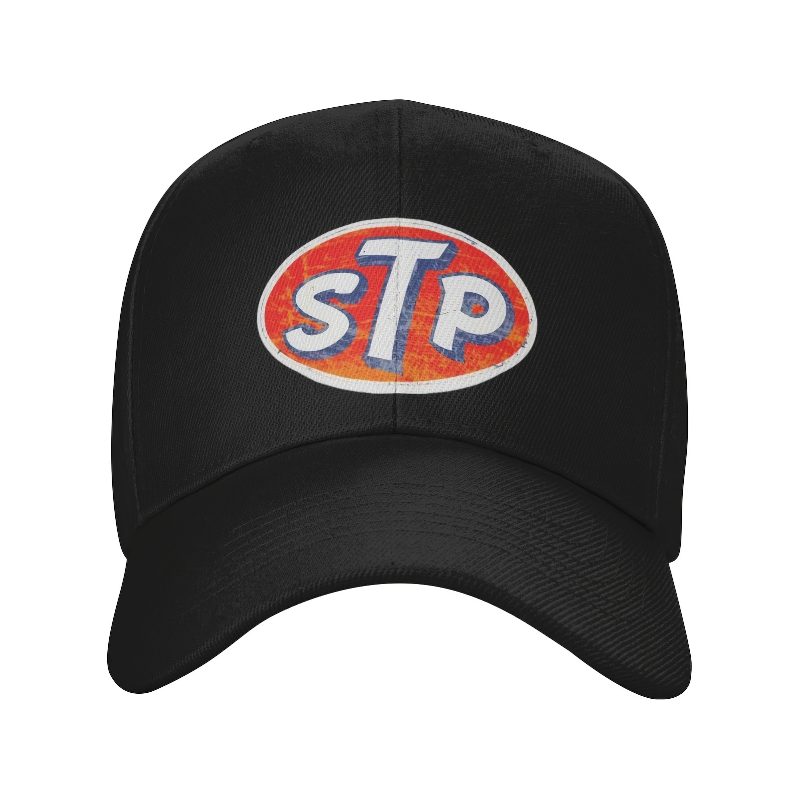 

1pc Stp Racing Premium Graphic Peaked Cap Hat Baseball Cap Adjustable Lightweight Versatile Sunshade Cap