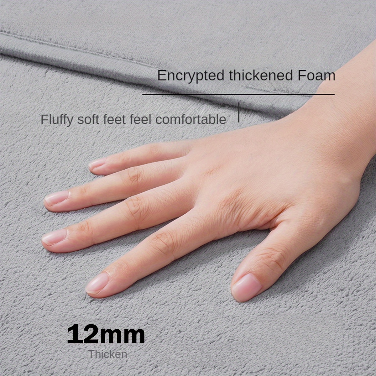 thickened absorbent bathroom mat non slip bath   scrubber with back wipe quick dry pad Product details 3