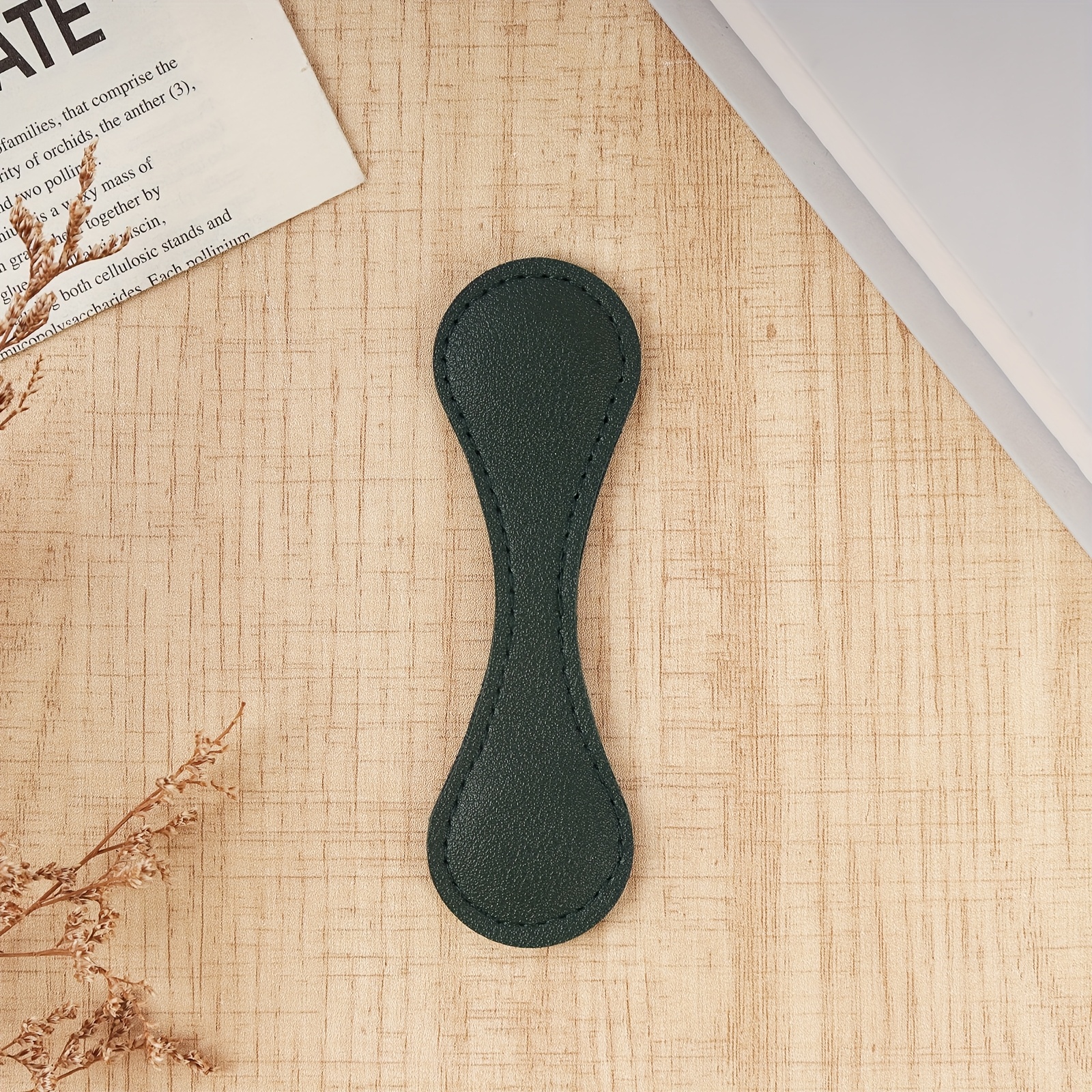 TEMU Customized Personalized Magnetic Faux Leather Bookmarks, Customized Name Bookmarks Marked Magnetic Faux Leather Bookmarks Male Female Student