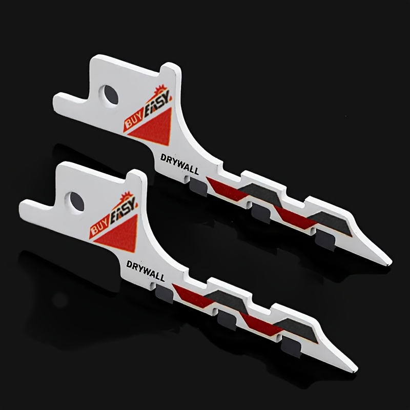 Image of 2pcs Mini Reciprocating Saw Blades, Made Of High Carbon Steel, Specifically Designed For Cutting Drywall, With A Length Of 6.3 Cm / 2.48 Inches, Of Precise Straight And Curved Cuts
